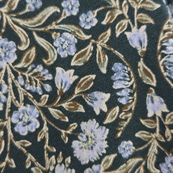 Lands End Modal Floral Dress Front Twist Size Small Tradwife Modest Knee Length - Picture 7 of 11